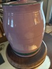 Antique Stoneware Crock Rare Pink Lamp Primitive Ohio River Pottery — photo 9