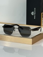 Maybach Visionist Sun 4.0 Rimless Geometric Sunglasses Gold Frame