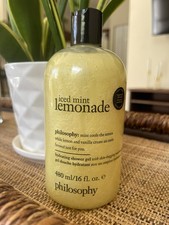 Philosophy Iced Mint Lemonade Shampoo Shower Gel Bubble Bath - 16 oz - NEW
