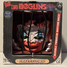 Boglins Dark Lord Crazy Clown Puppet Toy Tri-Action Toys Glow In The Dark