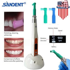 SANDENT Dental Cordless Hygiene Prophy Polishing Handpiece 360° Swivel USA