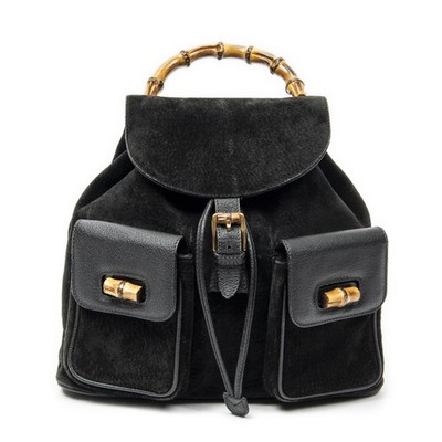 Gucci Large Bamboo Backpack   Rucksack