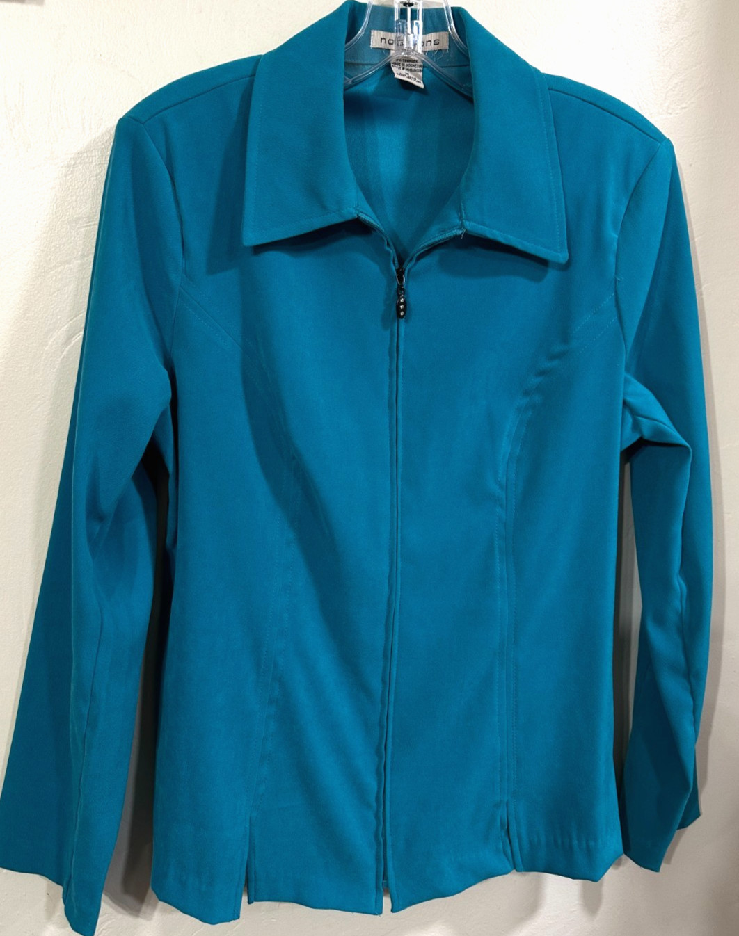 Notations Medium Jacket Shacket Cardi Zip Front T… - image 1