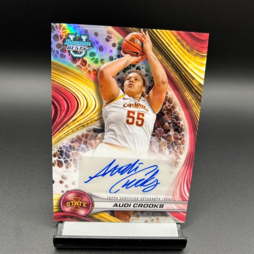 2024-25 Bowman U Best #B24-AC Audi Crooks Refractor Auto Iowa State Cyclones