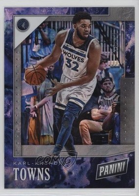 2019 Panini Black Friday Galactic Windows 24/25 Karl-Anthony Towns #15 uk2