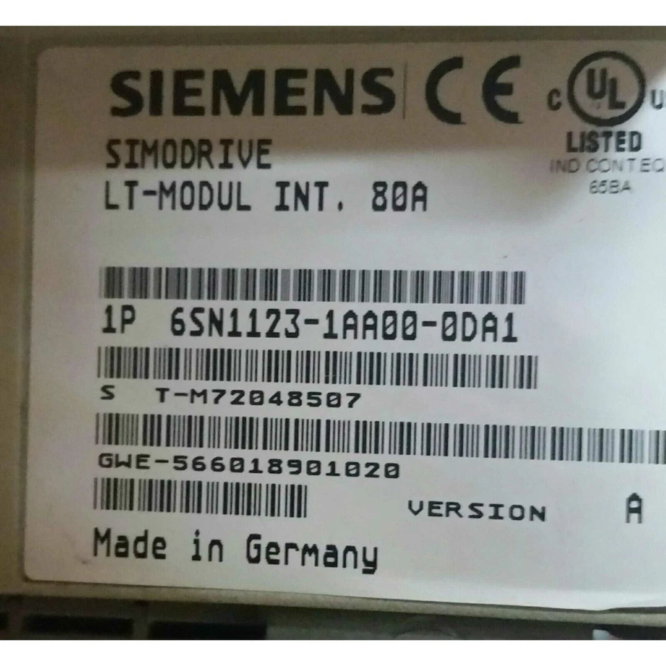 New Siemens 6SN1123-1AA00-0DA1 6SN1 123-1AA00-0DA1 Simodrive 1 Axis Servo Drive - Image 4 of 4