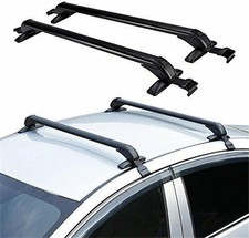 2Pcs 39.4 Adjustable Lockable Anti-Theft Roof Rack Cross Bars 165LBS Max Load