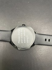 Black Smartwatch Fitness Activity Tracker Round Dial New with Protective Film