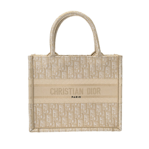 Dior Handbag M1265ZEJR_M01E Tote Bag Canvas Ivory #WB1384