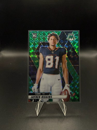 2025 Panini Mosaic - Elevate Jayden Higgins #9 Green Mosaic Prizm (RC)