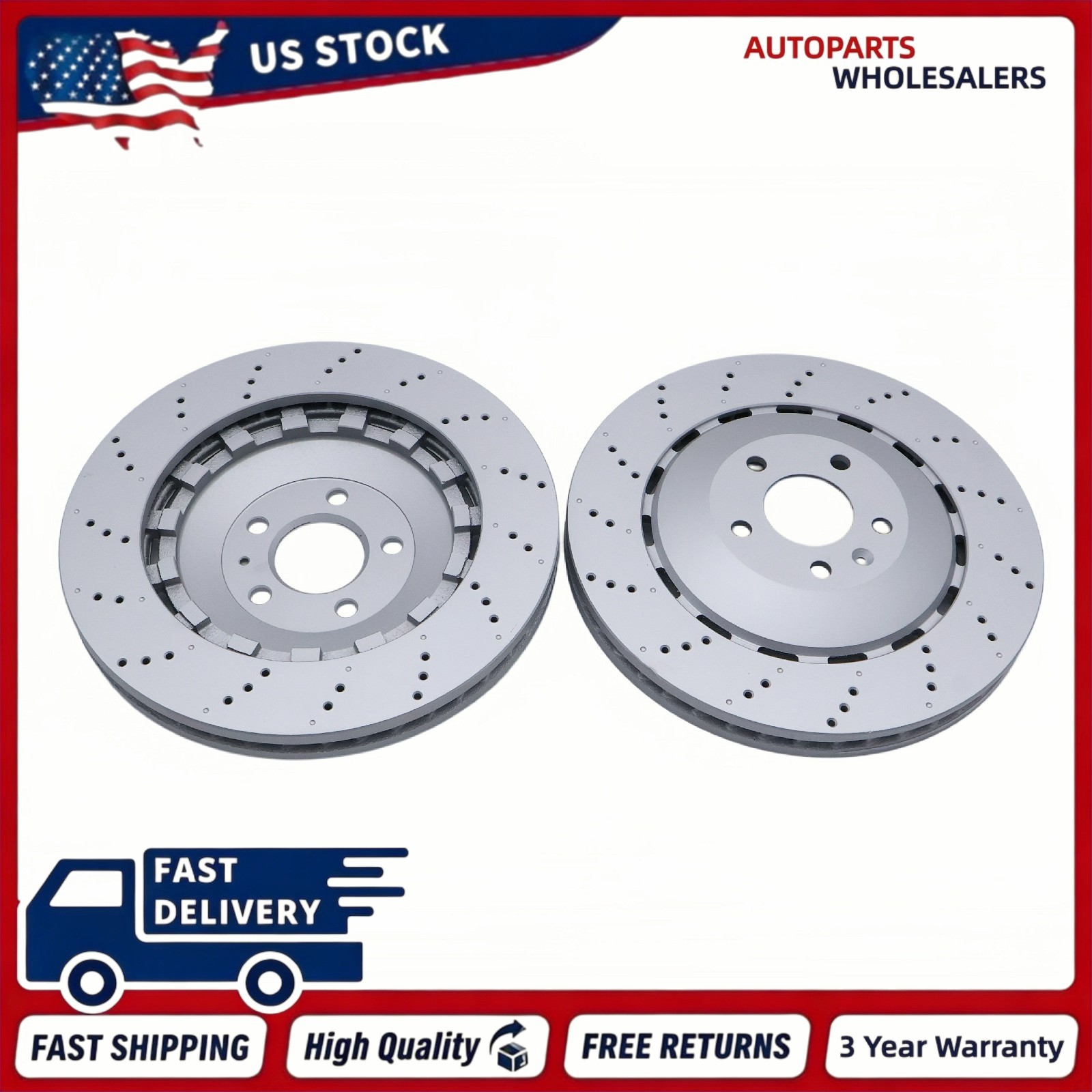 Lamborghini Huracan Spyder 2016-2019 Front Brake discs 2 pcs
