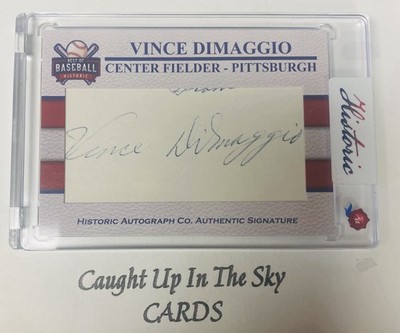 2026 Historic Autographs Best Of Baseball Vince DiMaggio Auto 6/6 Pirates