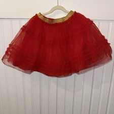 NWT Girls Mini Boden Red Tulle Skirt/Tutu Size 8-9