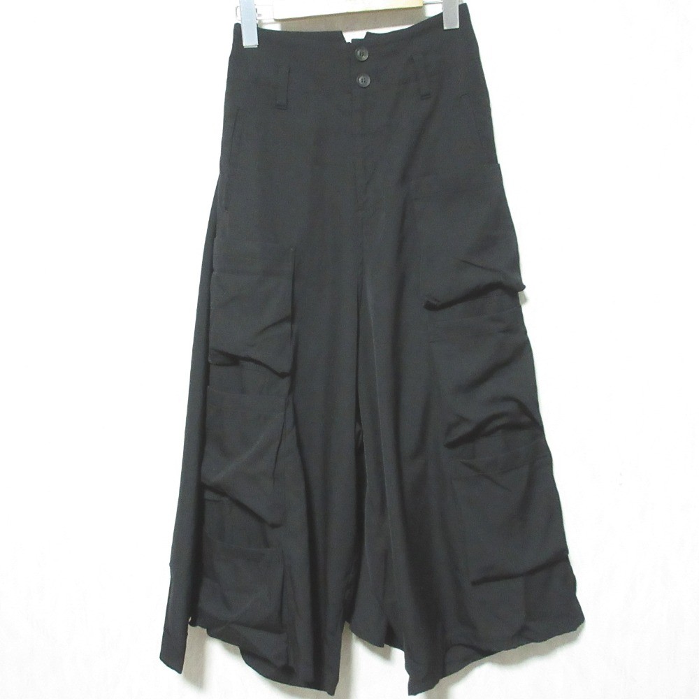 パンツ Yohji Yamamoto Gaba Black Sarouel Pants B Yohji Yamamoto Gabardine Out-Pocket Sarouel Pants 1 Black Unisex