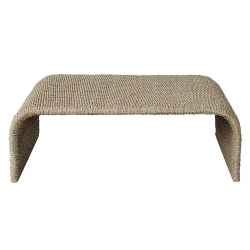 Uttermost Calabria Woven Seagrass Coffee Table - Picture 2 of 4