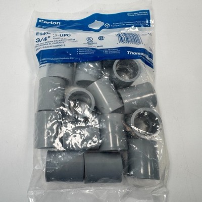 15 Carlon 3/4'' Gray PVC Coupling E940E15-UPC Non-Metallic NEW SEALED