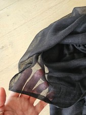 100 Exclusive Cashmere Black Wrap/Shawl/Scarf Thin Soft  80"x 30"