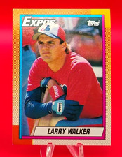 1990 Topps Baseball #757 Larry Walker RC (Expos) HOF
