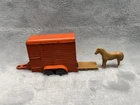 ORIGINAL VINTAGE DIECAST DINKY TOYS DUBLO / OO HORSE BOX / TRAILER 1950s