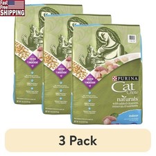 Natural Dry Cat Food Indoor Chicken Turkey Hairball Control Vitamins 6.3lb New