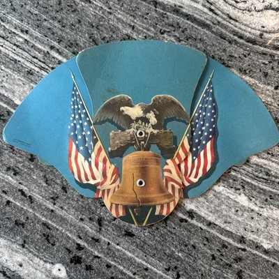 Vintage Patriotic Advertising Fan Louisville Home Federal S&L