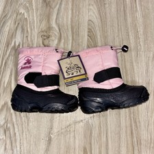 Kamik Kids Pink Waterproof Winter Snow Boots Insulated Size 8