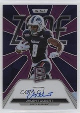 2022 Panini Chronicles Draft Picks Purple 25/25 Jalen Tolbert #Z-JTO Auto 11sd