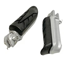 Left & Right Aluminum Motorcycle Folding Foot Pegs Footrest Pedal Step