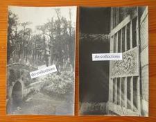 CHINA JINAN TAI'AN 2 antique photos 1910's Taishan Mount Tai Shandong