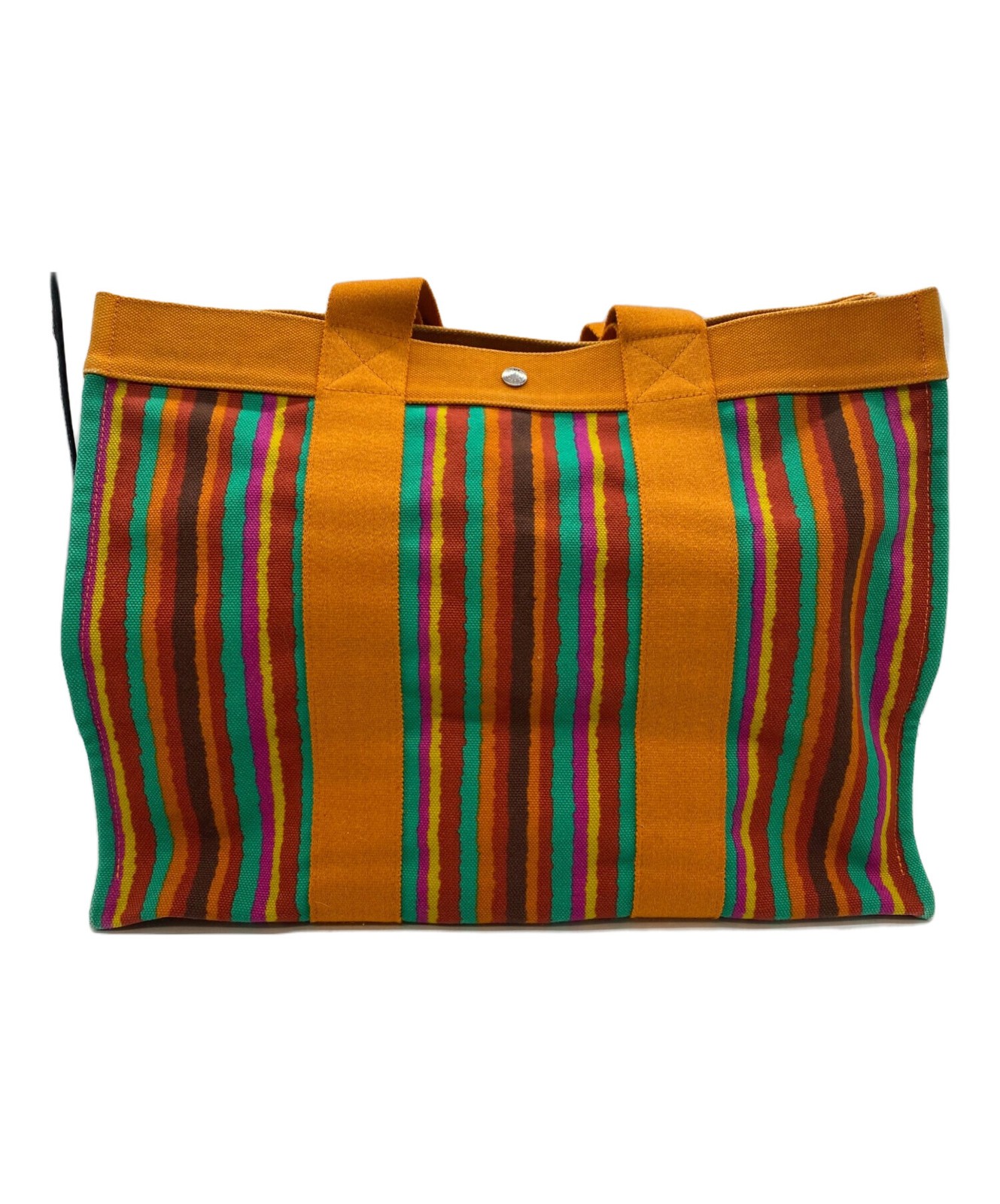 HERMES Canvas Tote Bag Authentic Japanese Import