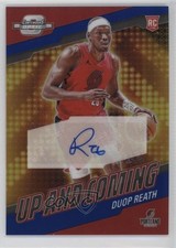 2023 Panini Contenders Optic Up and Coming Blue Prizm 8/75 Duop Reath Auto 1p1x