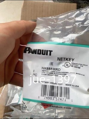 Panduit NetKey NK688MRD Cat6 Keystone Jack Red Module （Qty10） Free shipping