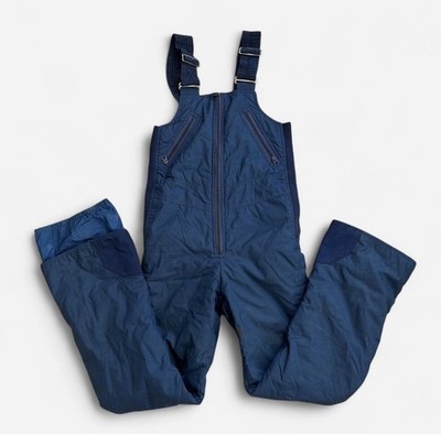 THE NORTH FACE Insulated Ski Bib Snow Pants Navy Blue Sz S-VTG USA-EUC 