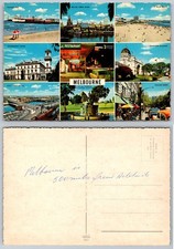 Vintage Melbourne Australia Multi-View Postcard - Landmarks 1960s