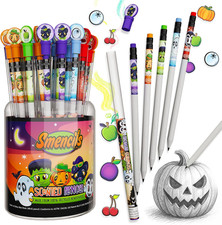 Halloween Smencils Cylinder - HB 2 Scented Smelly Pencils, 50 Count - Gifts for