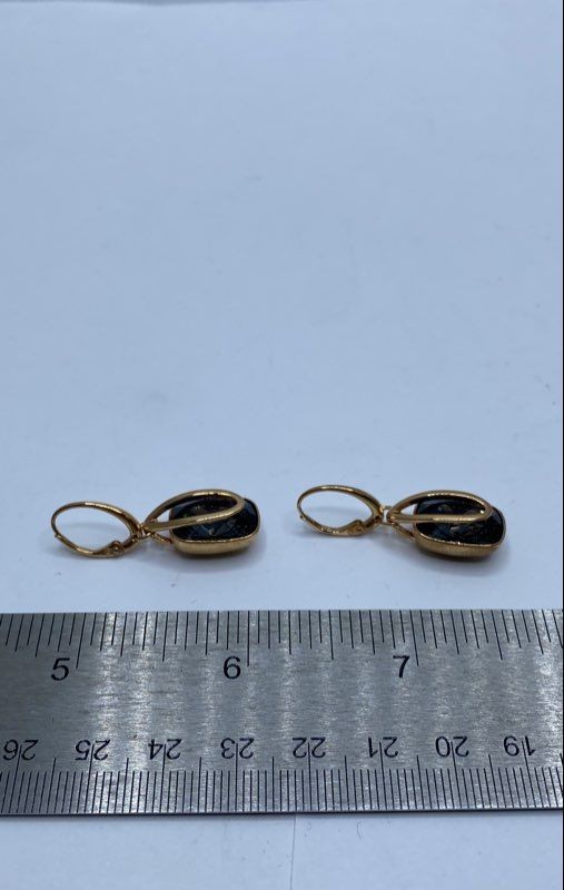 Swarovski Gold-Tone Smoky Crystal Drop Earrings 1… - image 6