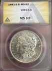 REV PL! 1881 S Morgan Silver Dollar ~ MS 62 ~ UNC BU COLLECTION ~ 90% Silver $1