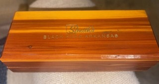 VTG Hard Arkansas Smith’s Natural Sharpening Stone With Wooden Box