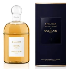 NIB Guerlain Shalimar Satin Shower Oil 6.7 oz / 200 ml Sealed Full Sz