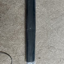 Strapazierfähiges schwarz glänzendes Vinyl 51 cm x 3 m NEU selbstklebend