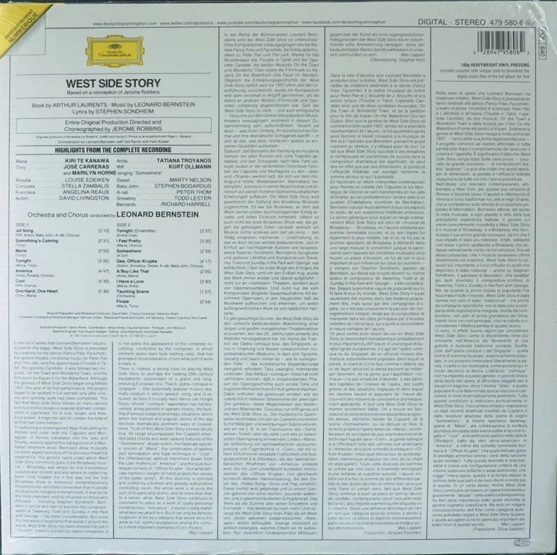 SEALED DG 415 963-1 Bersntein:West Side Story,180g remaster from original source - Image 2 of 2