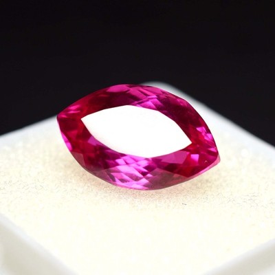 8.45 Ct Natural Stunning Pink Ruby CERTIFIED Marquise Shape Rare Loose Gemstone