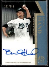 2011 Topps Tier One #OR-BH Brad Hand On The Rise Autographs #/999