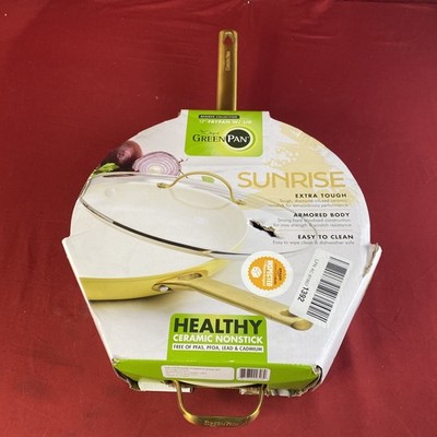 GreenPan PFAS-Free Reserve Healthy Ceramic Nonstick 12'' Frying Pan Skillet W/Lid