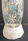 VINTAGE 10 1/2" NORTHLIGHT LED LIGHTED SNOW CHRISTMAS WHITE SNOWMAN TABLETOP — photo 4