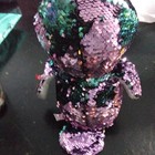 Ty Flippables Moonlight Violet Teal Sequined Owl 9” Beanie Boo  nwt new plush — photo 3
