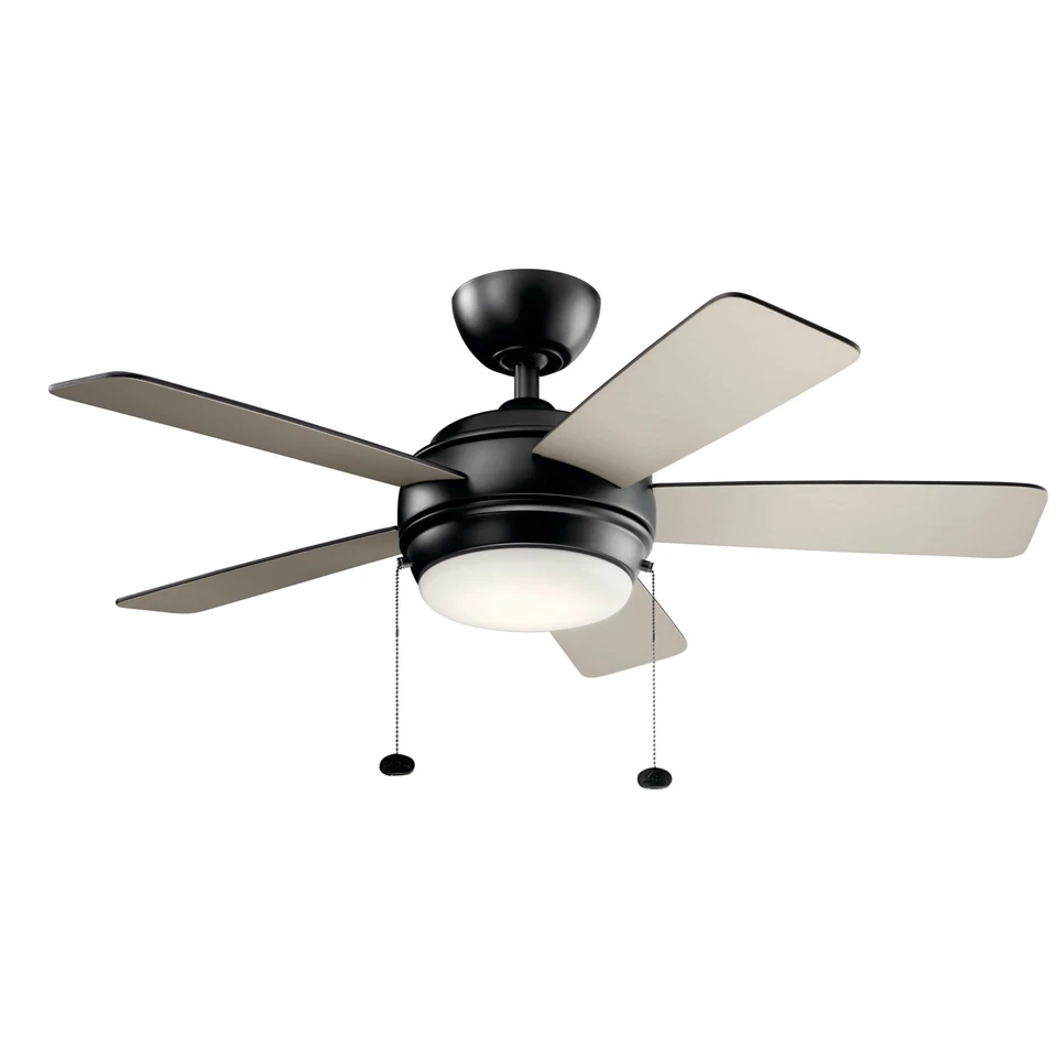 Kichler 330171 Starkk 42" 5 Blade LED Indoor Ceiling Fan - Black - Image 4 of 4