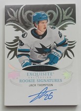 2024-25 Exquisite Rookie Signatures Gold Jack Thompson /25 Sharks Canucks