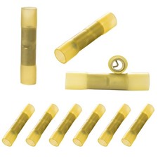Heat Shrink Butt Connectors Set 10 PCS 8 AWG Insulated Waterproof Crimp Wire