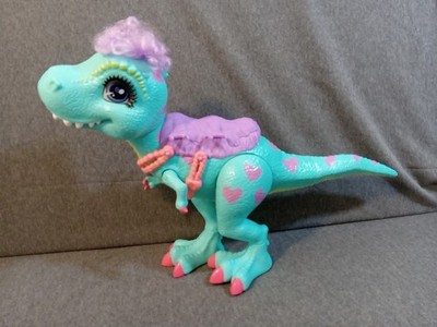 Mattel Cave Club Tyrasaurus Dinosaur Green Purple Pink Saddle Pal Dino 2020